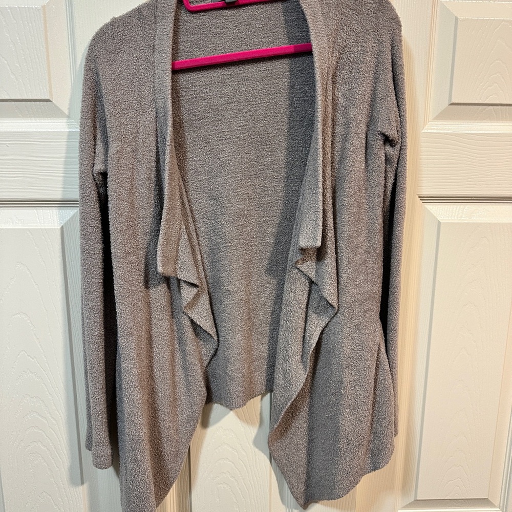 Barefoot Dreams Women’s Open-Front Cardigan - Gray